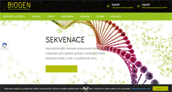 Desktop Screenshot of biogen.cz