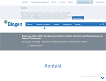 Tablet Screenshot of biogen.de