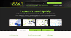 Desktop Screenshot of eshop.biogen.cz