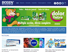 Tablet Screenshot of biogen.com.co